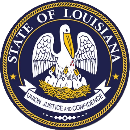 An image of the Louisiana state seal.