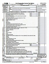 Corporate tax form