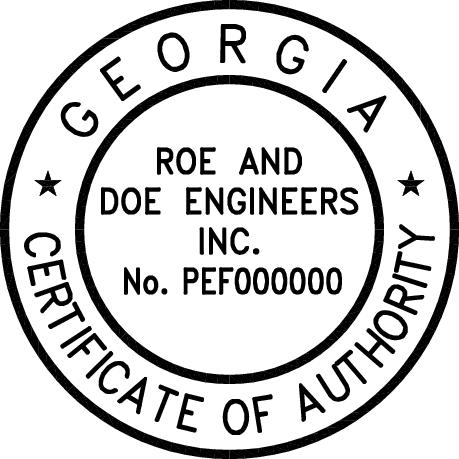 georgia certificate of authority