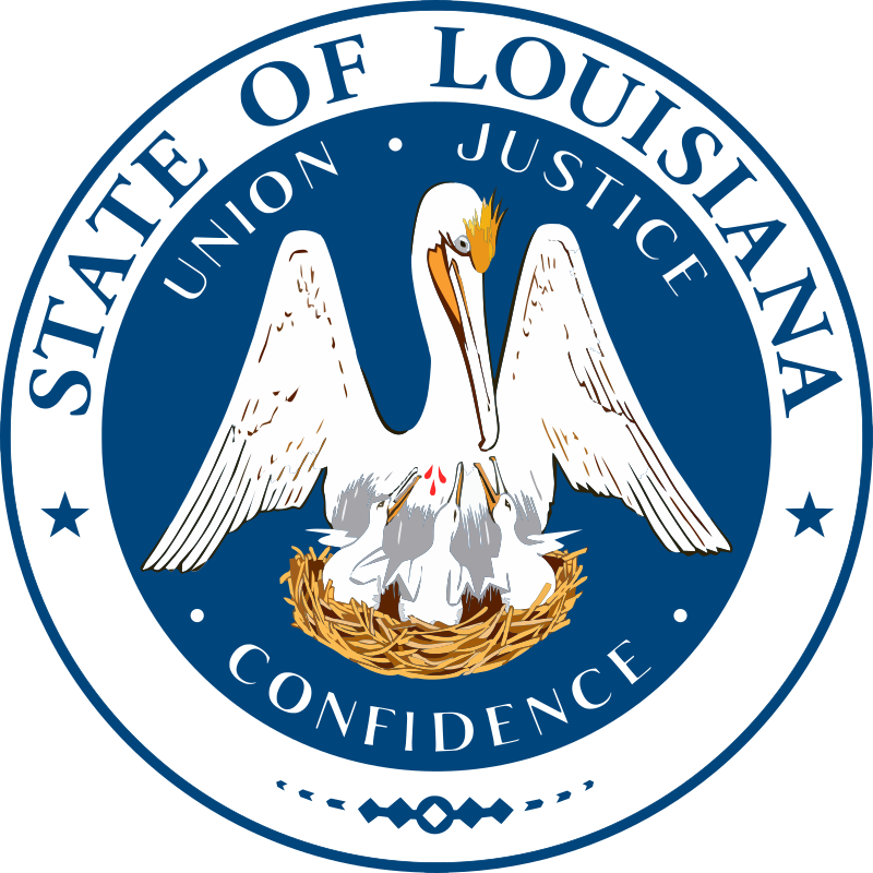 Louisiana Secretary of State's official seal.