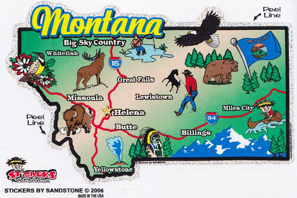 Montana state map with LLC highlighted
