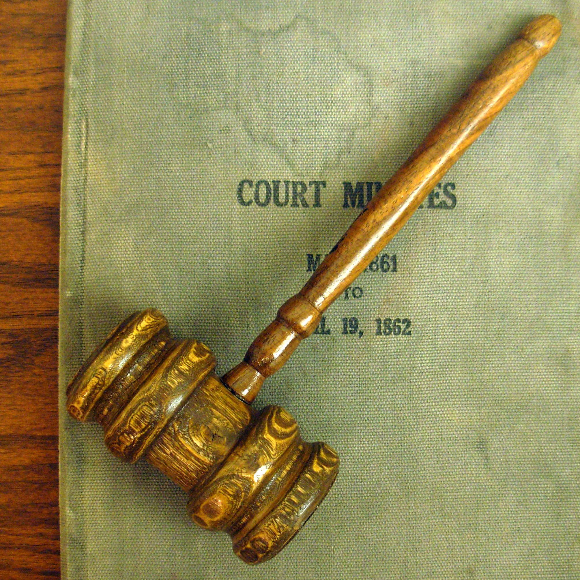 Official court gavel