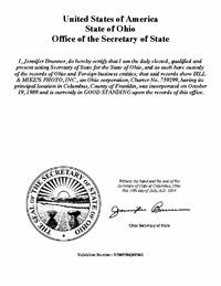 ohio certificate of formation