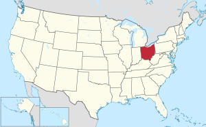 Ohio state map