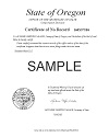oregon certificate of organization