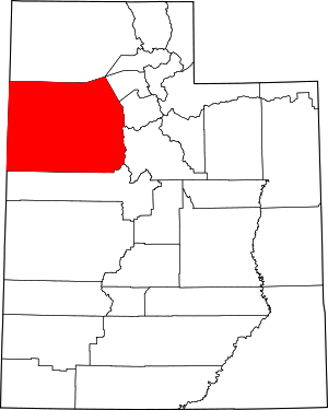 Utah state map with highlighted registered agent locations